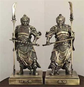霍州门神铜摆件