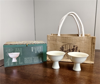 霍州窑文创高足杯茶具